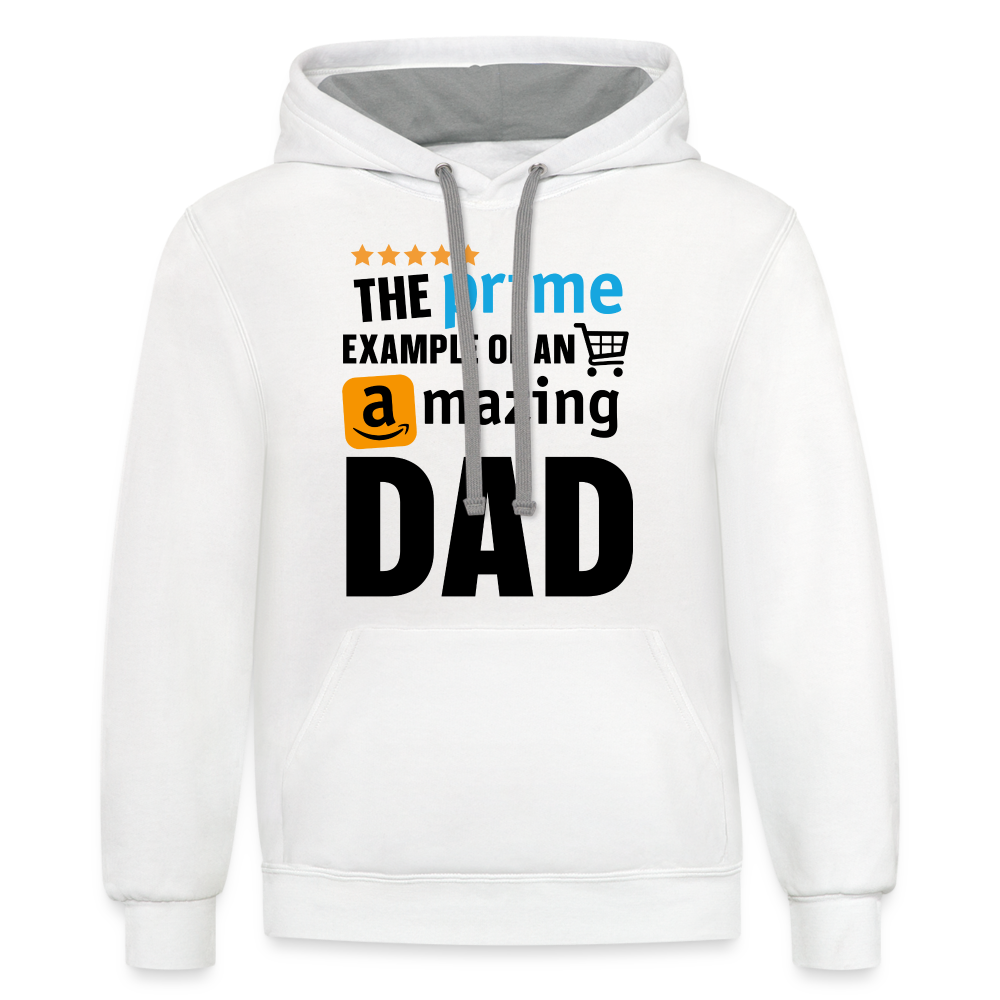 The Prime Example of an Amazing DAD Hoodie - white/gray