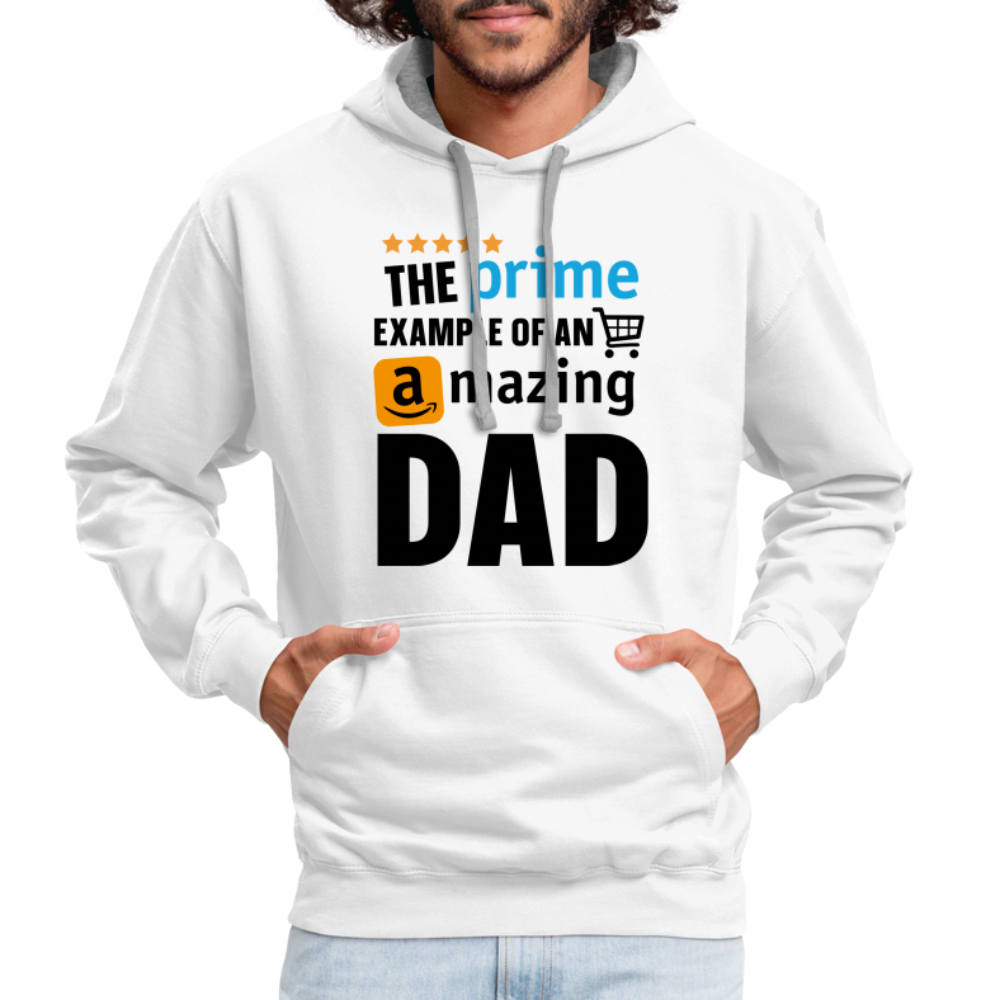 The Prime Example of an Amazing DAD Hoodie - white/gray