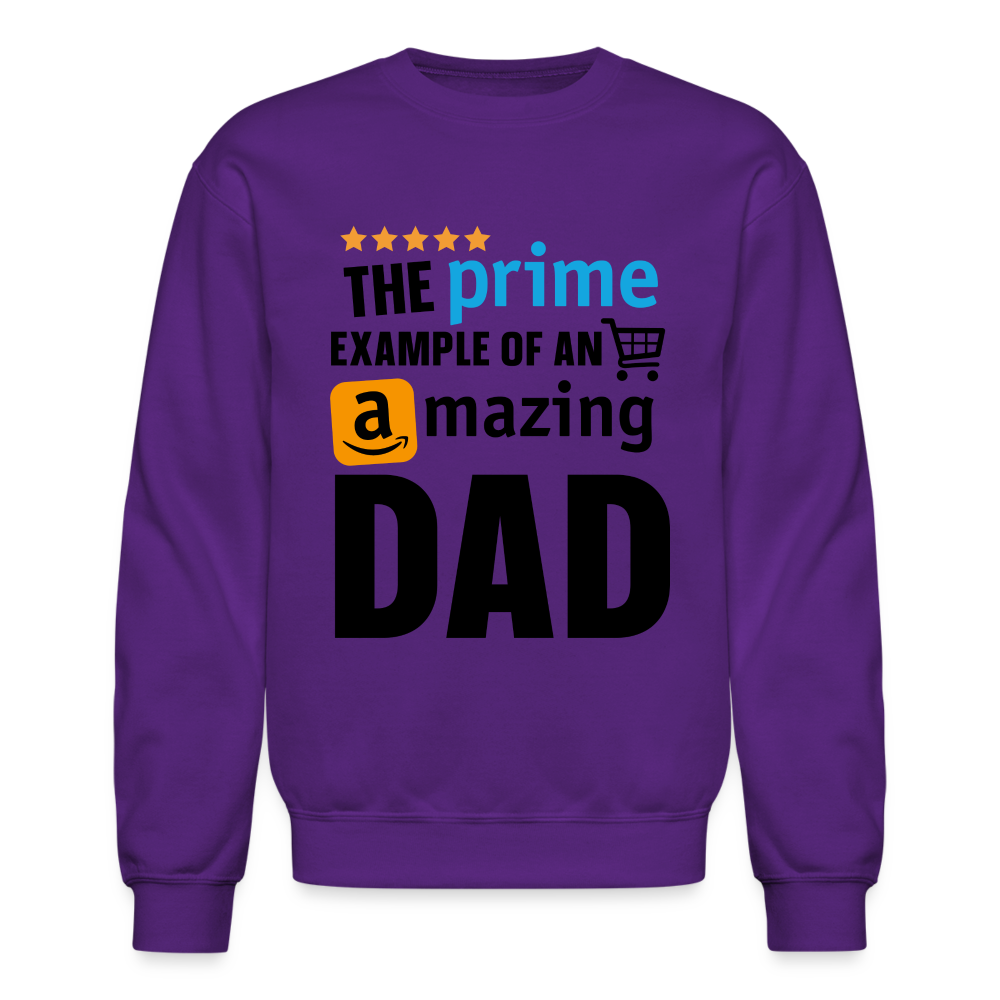 The Prime Example of an Amazing DAD Sweatshirt - purple