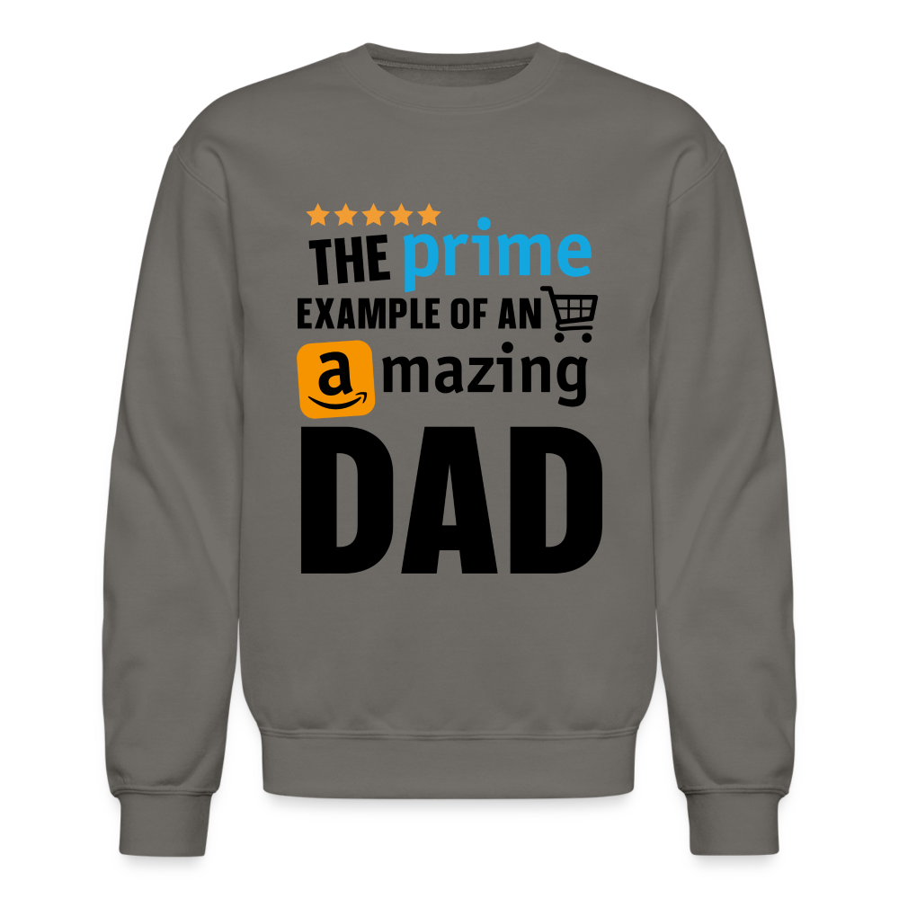 The Prime Example of an Amazing DAD Sweatshirt - asphalt gray