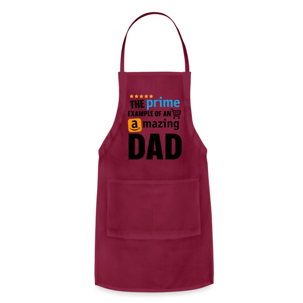 The Prime Example of an Amazing DAD Adjustable Apron - burgundy