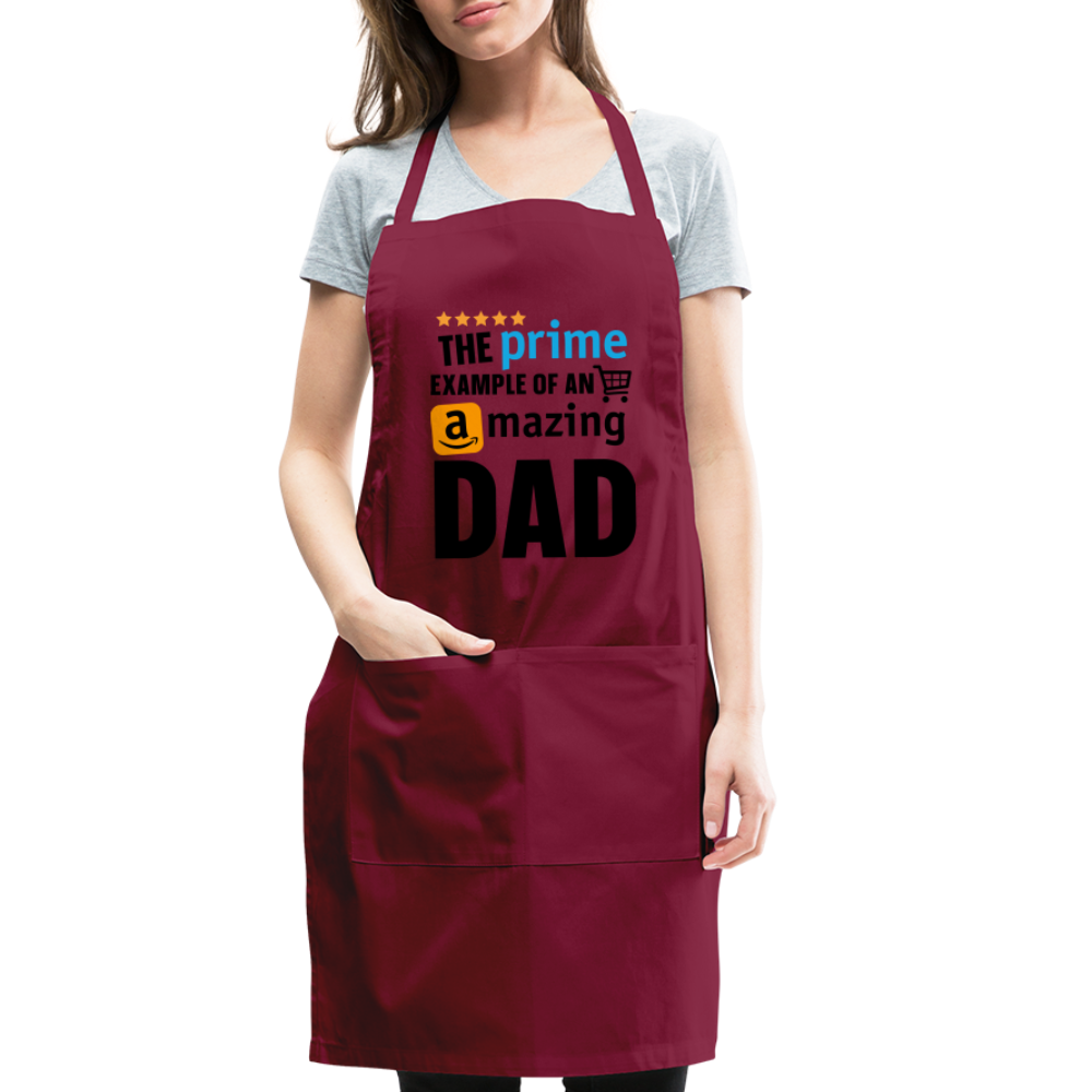 The Prime Example of an Amazing DAD Adjustable Apron - burgundy