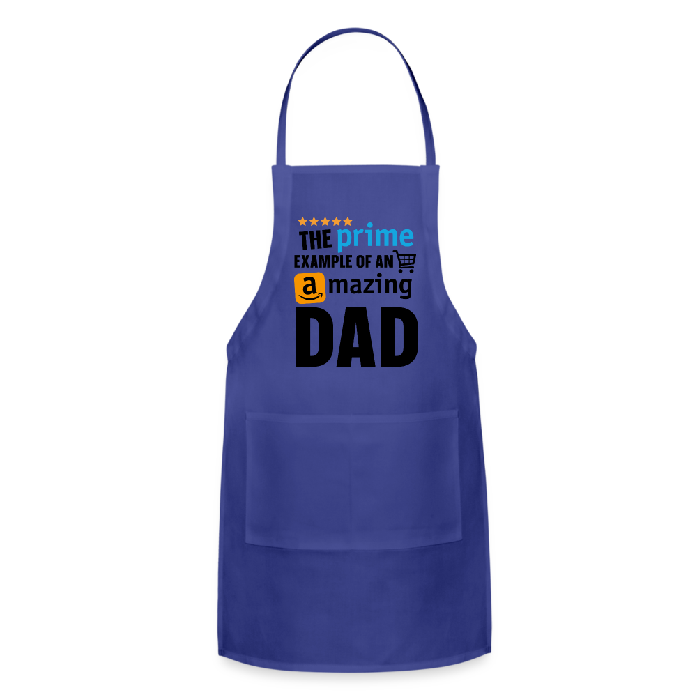 The Prime Example of an Amazing DAD Adjustable Apron - royal blue