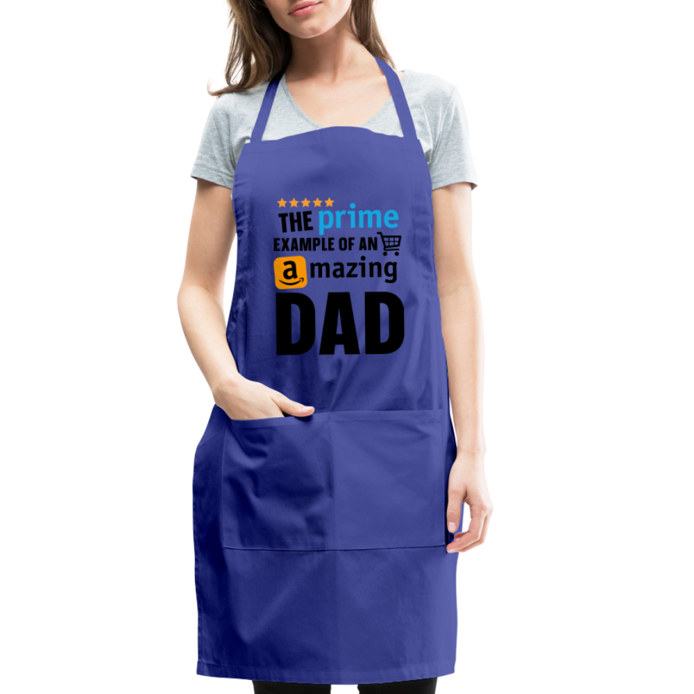 The Prime Example of an Amazing DAD Adjustable Apron - royal blue