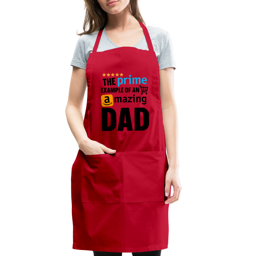The Prime Example of an Amazing DAD Adjustable Apron - red