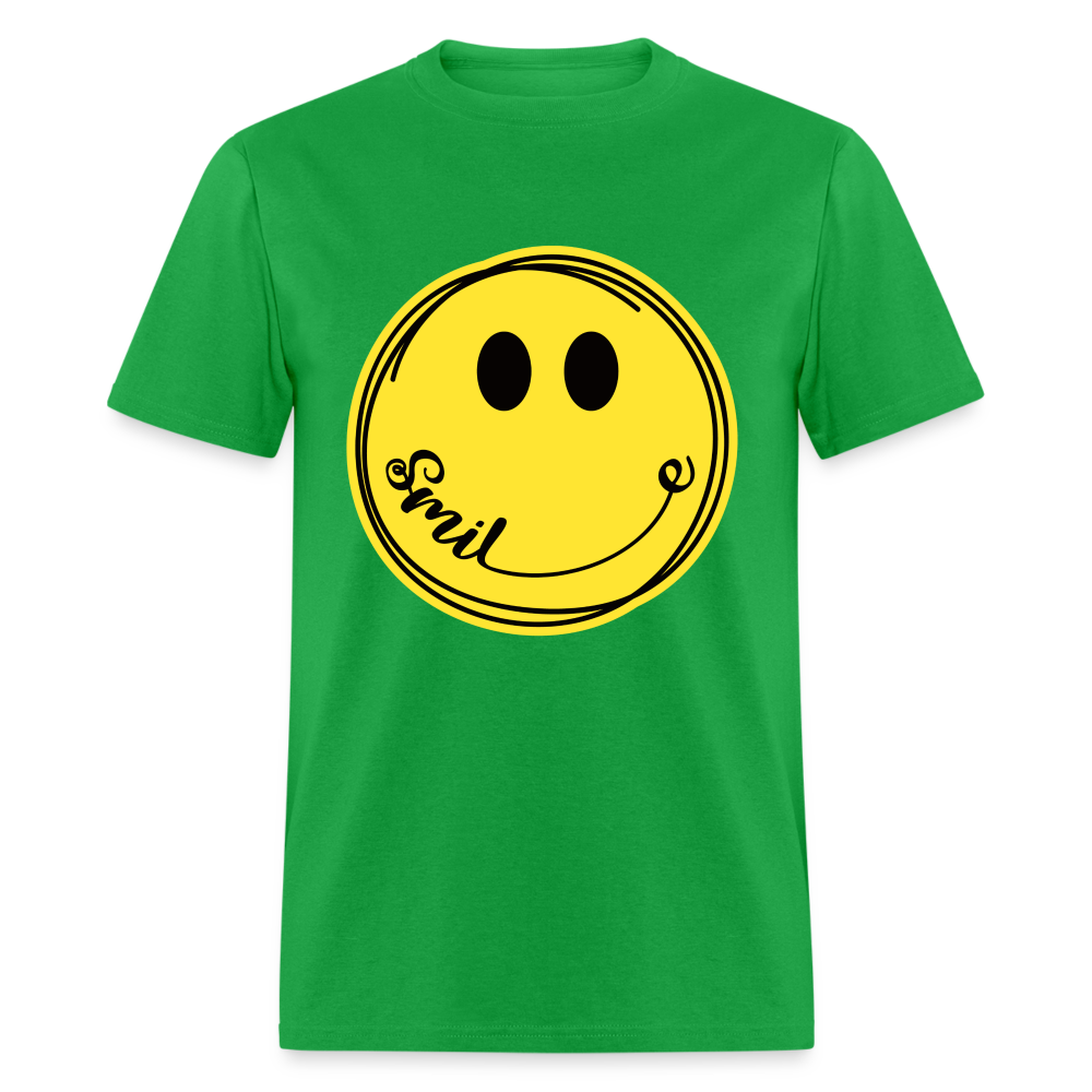 Smiley Face Emoji T-Shirt - bright green