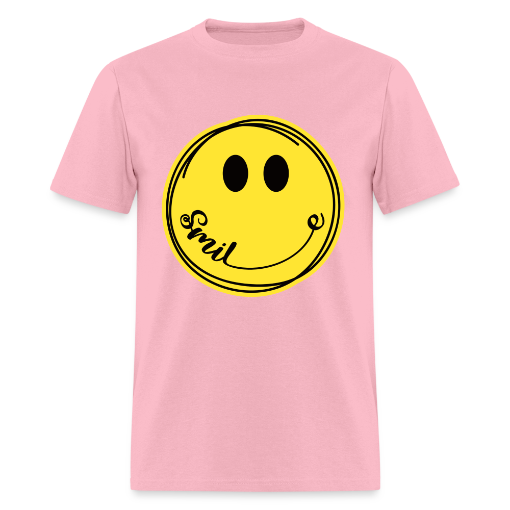 Smiley Face Emoji T-Shirt - pink