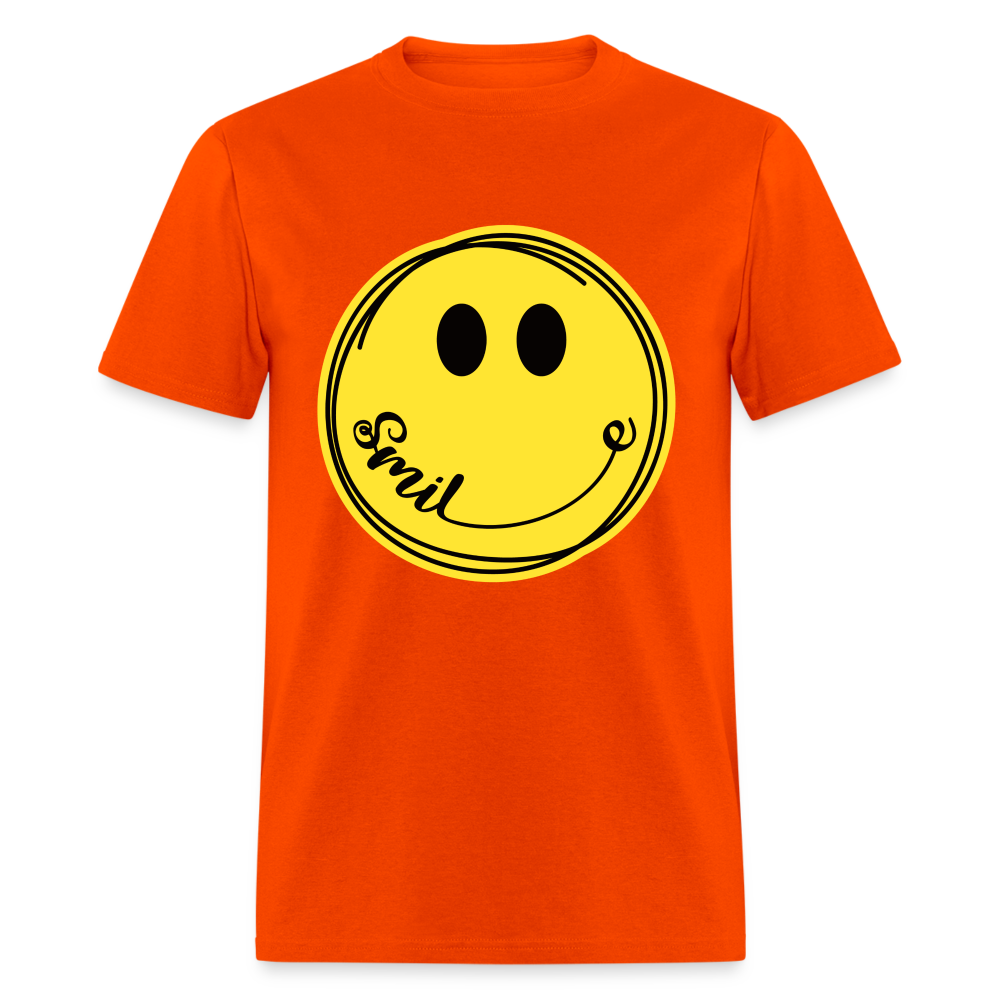 Smiley Face Emoji T-Shirt - orange