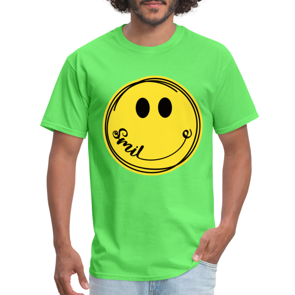 Smiley Face Emoji T-Shirt - kiwi