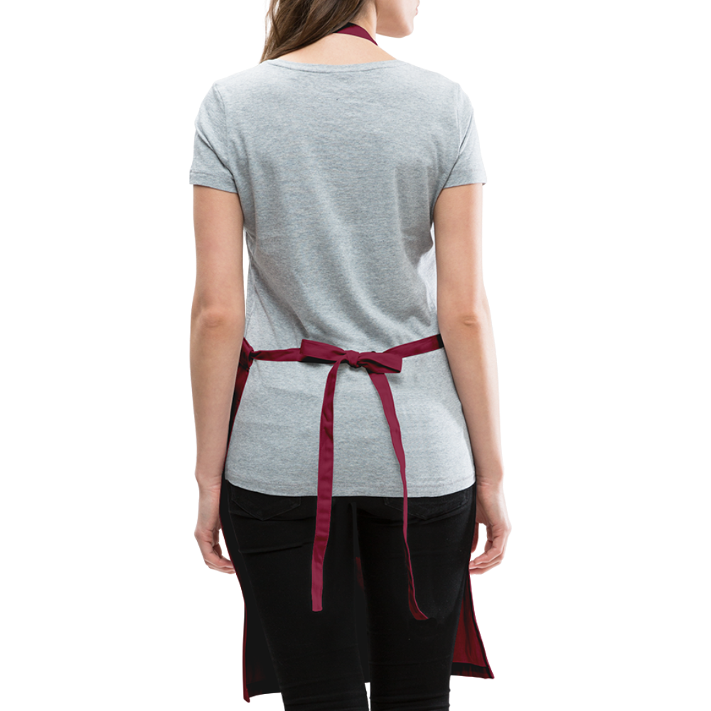 Help More Bees, Plant More Trees, Clean The Seas Adjustable Apron - burgundy