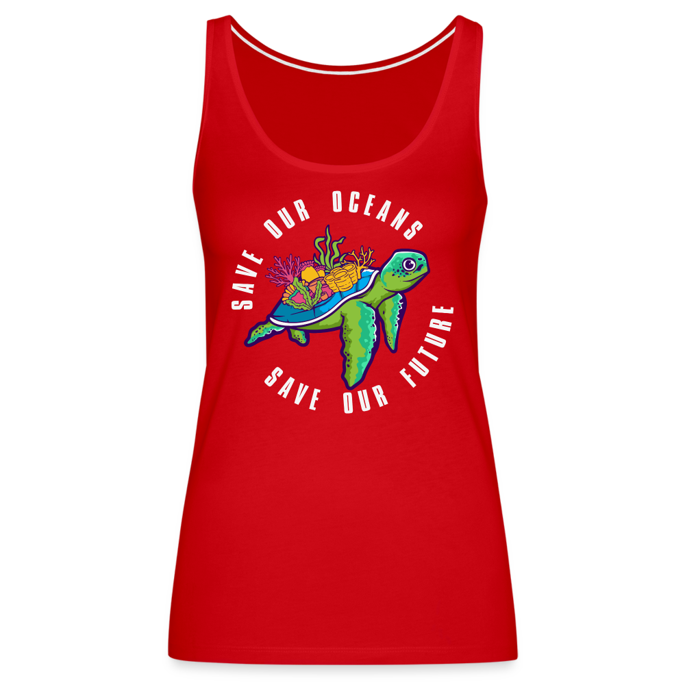 Save Our Oceans Women’s Premium Tank Top - red