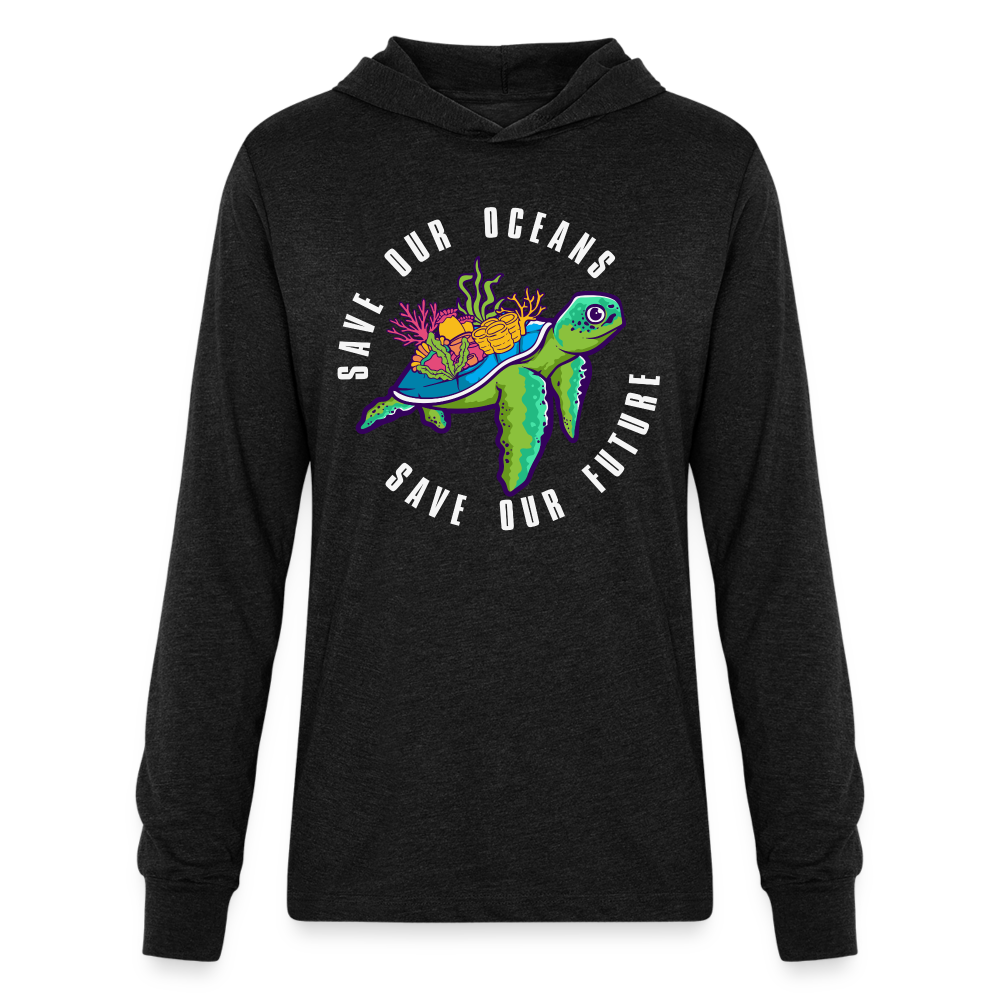 Save Our Oceans Hoodie Shirt - heather black