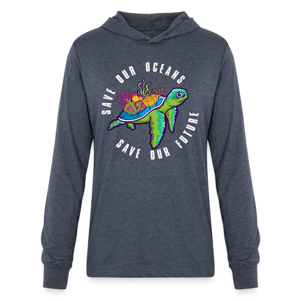 Save Our Oceans Hoodie Shirt - heather navy