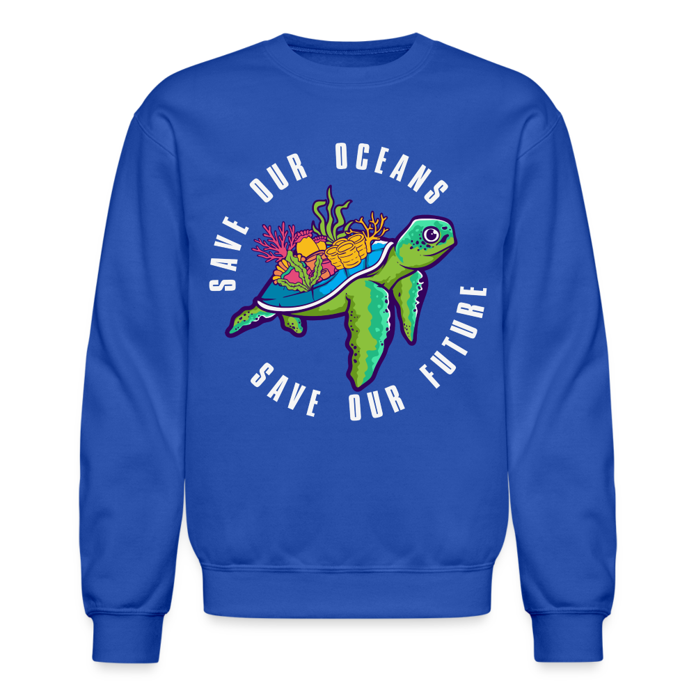 Save Our Oceans Sweatshirt - royal blue