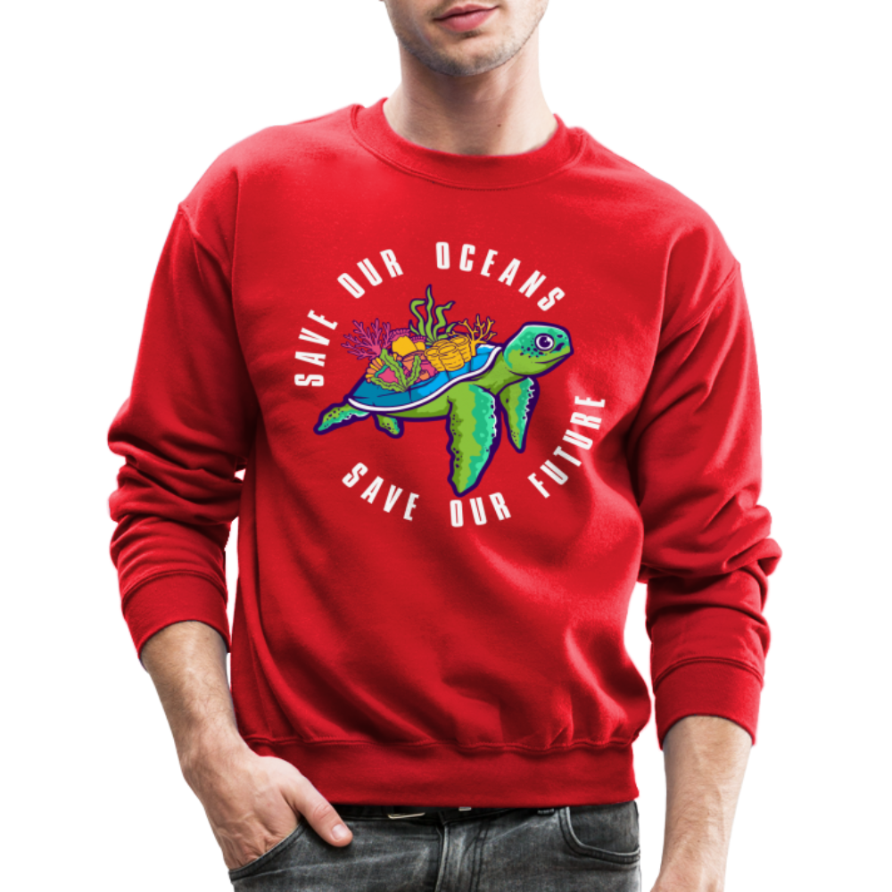 Save Our Oceans Sweatshirt - red