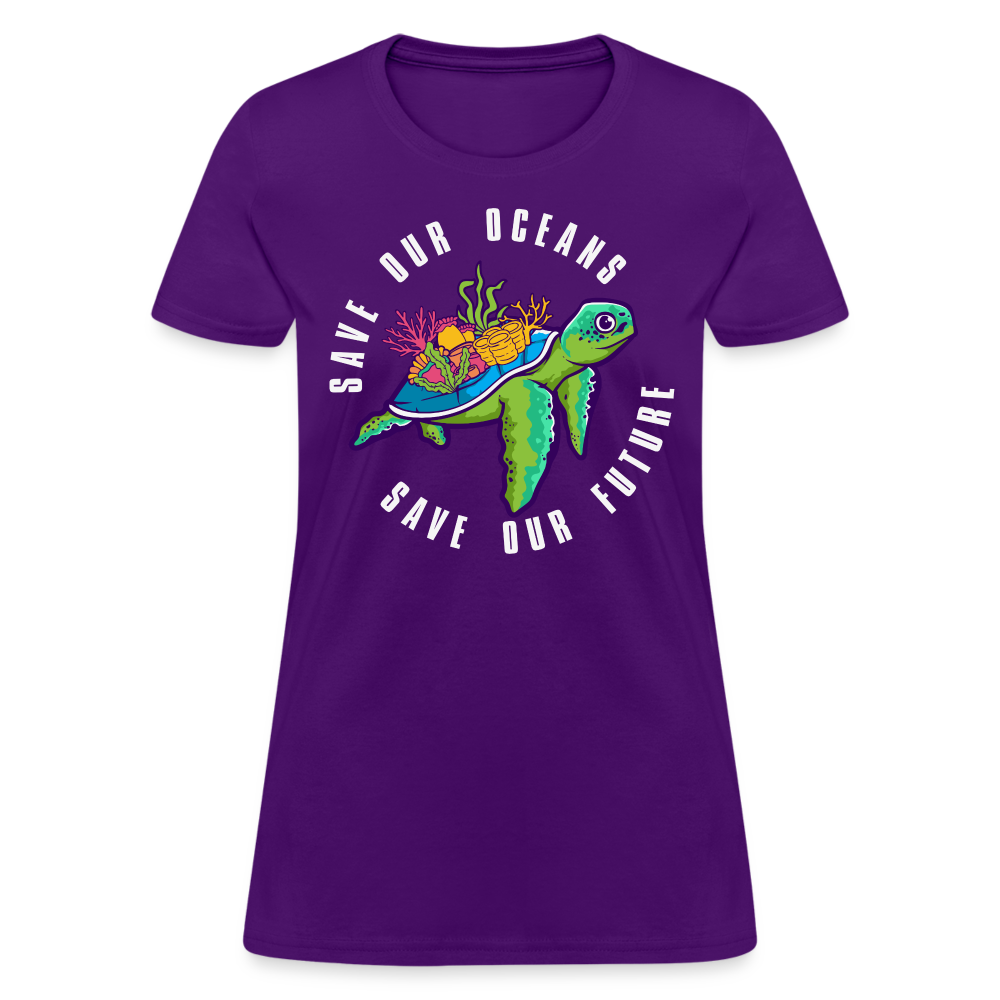 Save Our Oceans Women's T-Shirt - purple