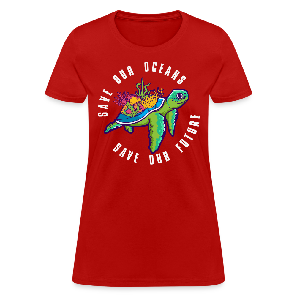 Save Our Oceans Women's T-Shirt - red