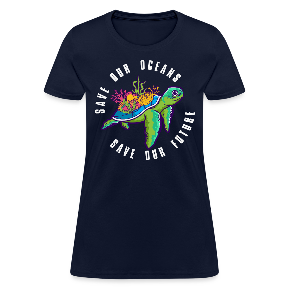 Save Our Oceans Women's T-Shirt - navy