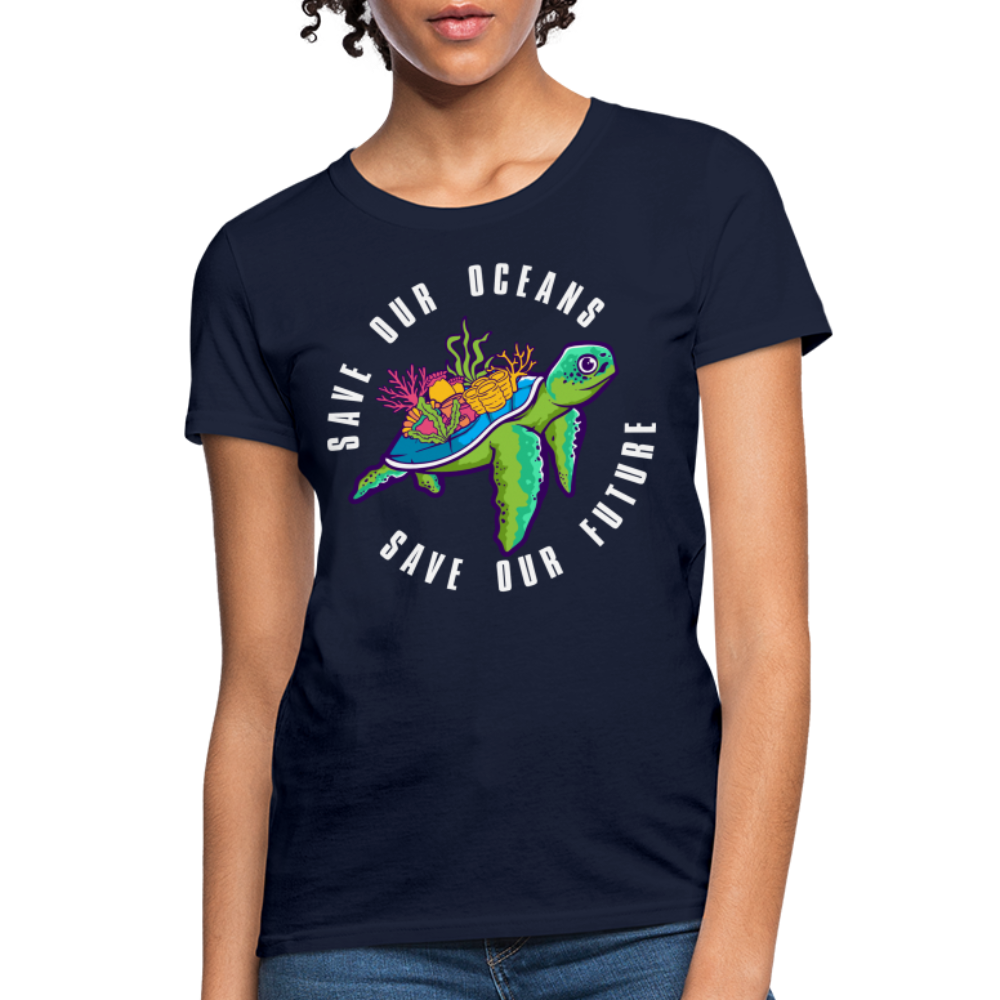 Save Our Oceans Women's T-Shirt - navy