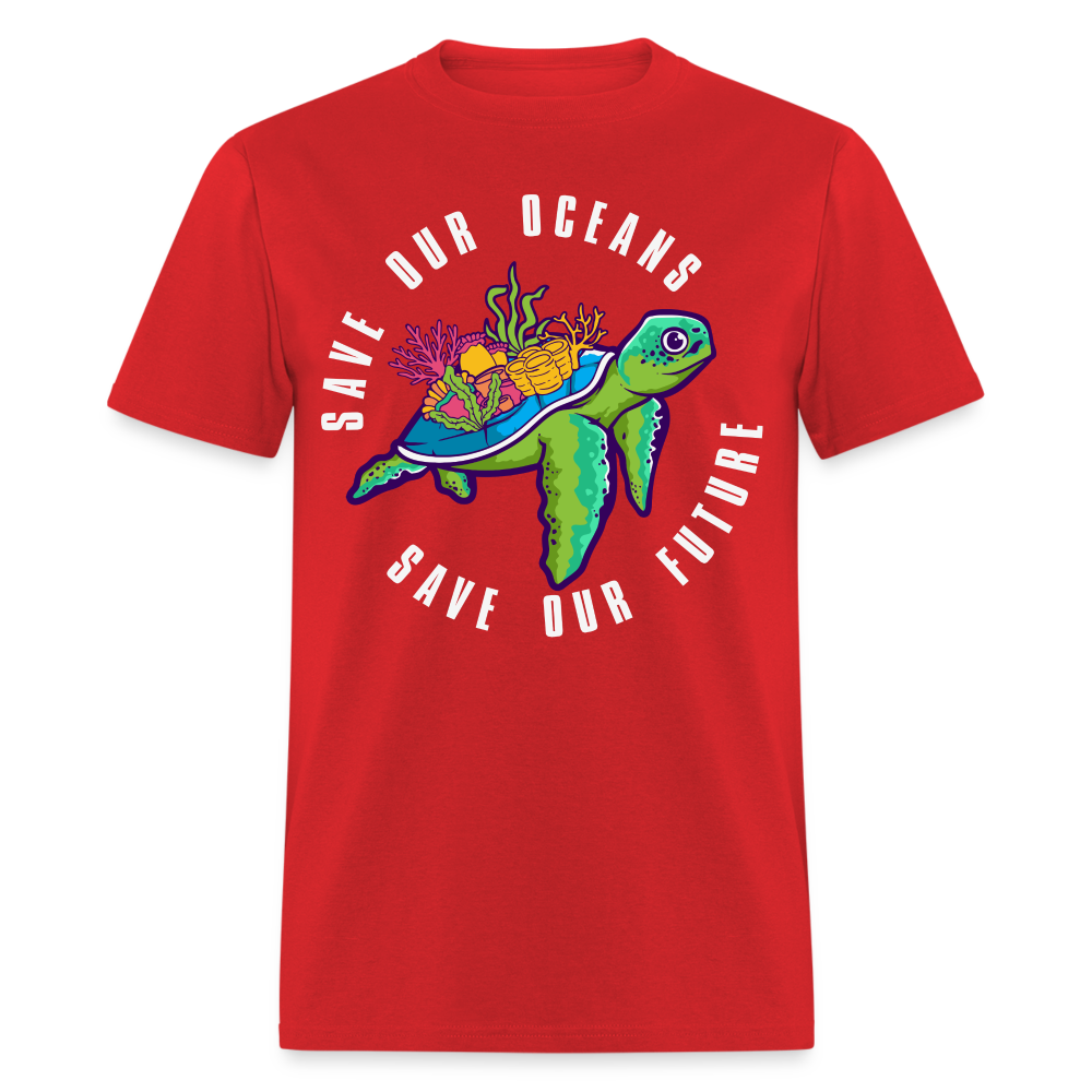 Save Our Oceans T-Shirt - red