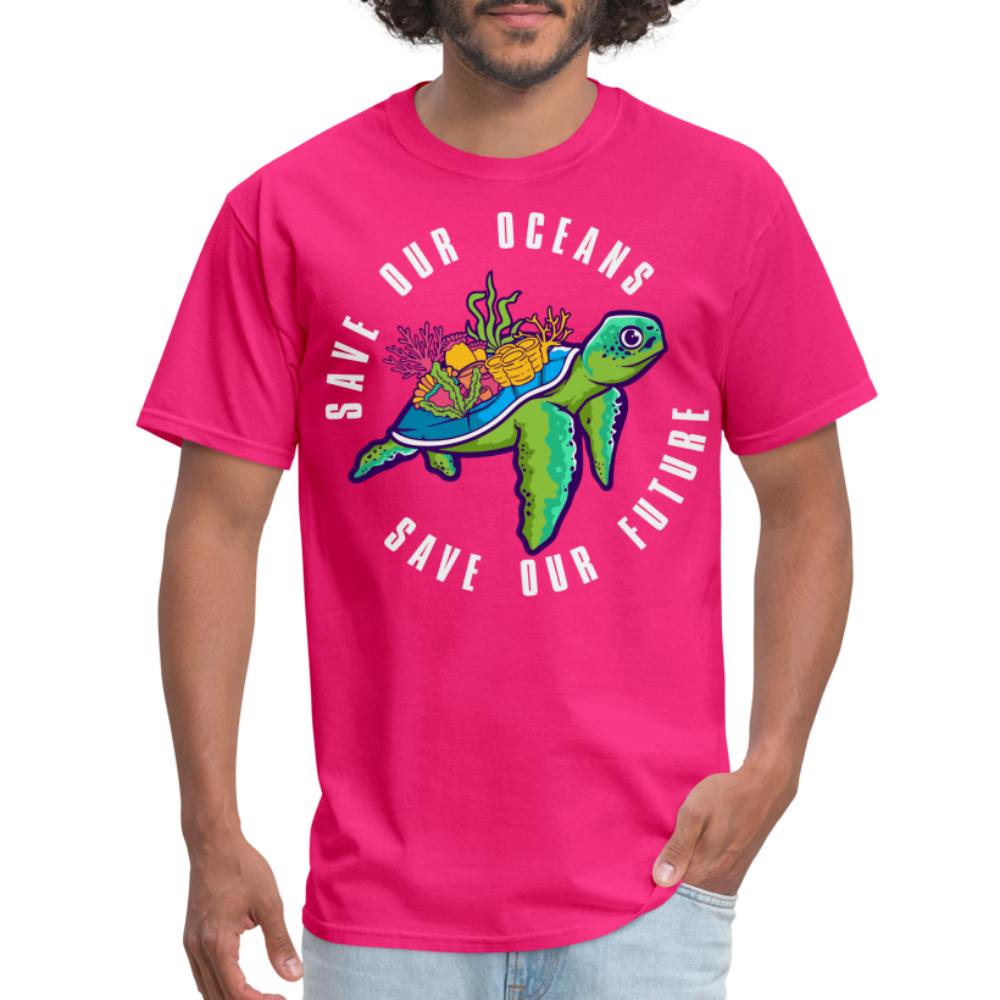 Save Our Oceans T-Shirt - fuchsia