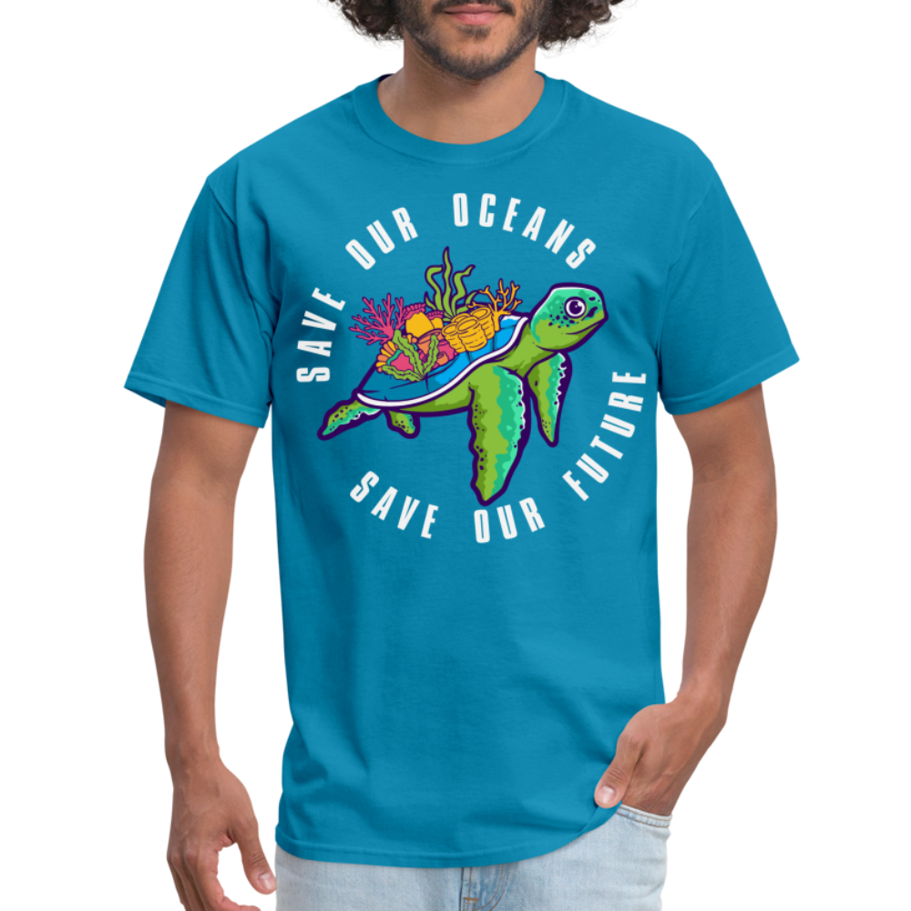 Save Our Oceans T-Shirt - turquoise