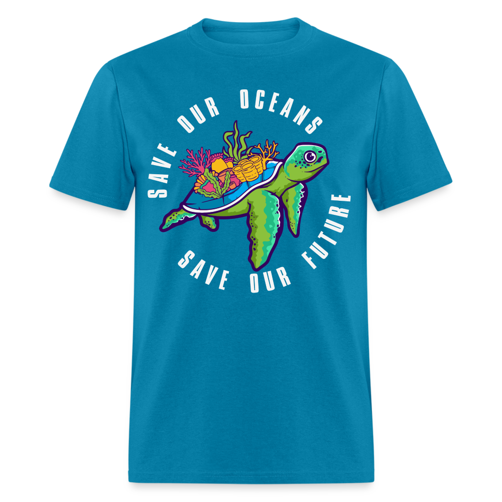 Save Our Oceans T-Shirt - turquoise