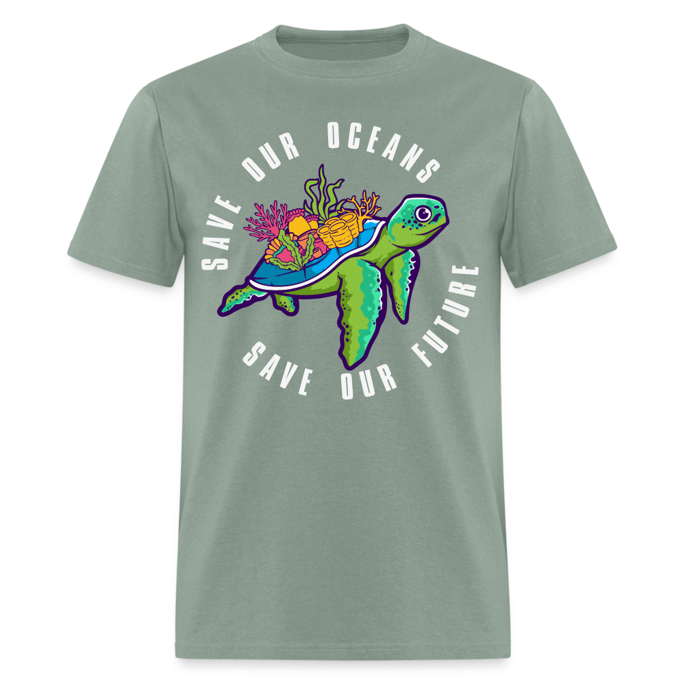 Save Our Oceans T-Shirt - sage