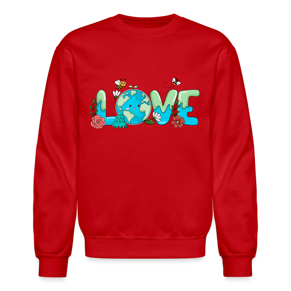 Earth LOVE Sweatshirt - red