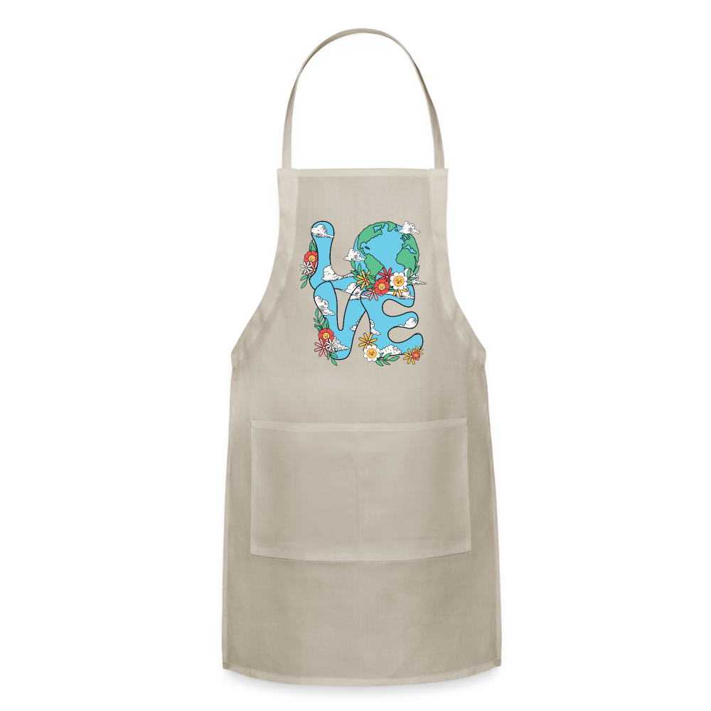 Planet's Natural Beauty Earth Day Adjustable Apron - natural