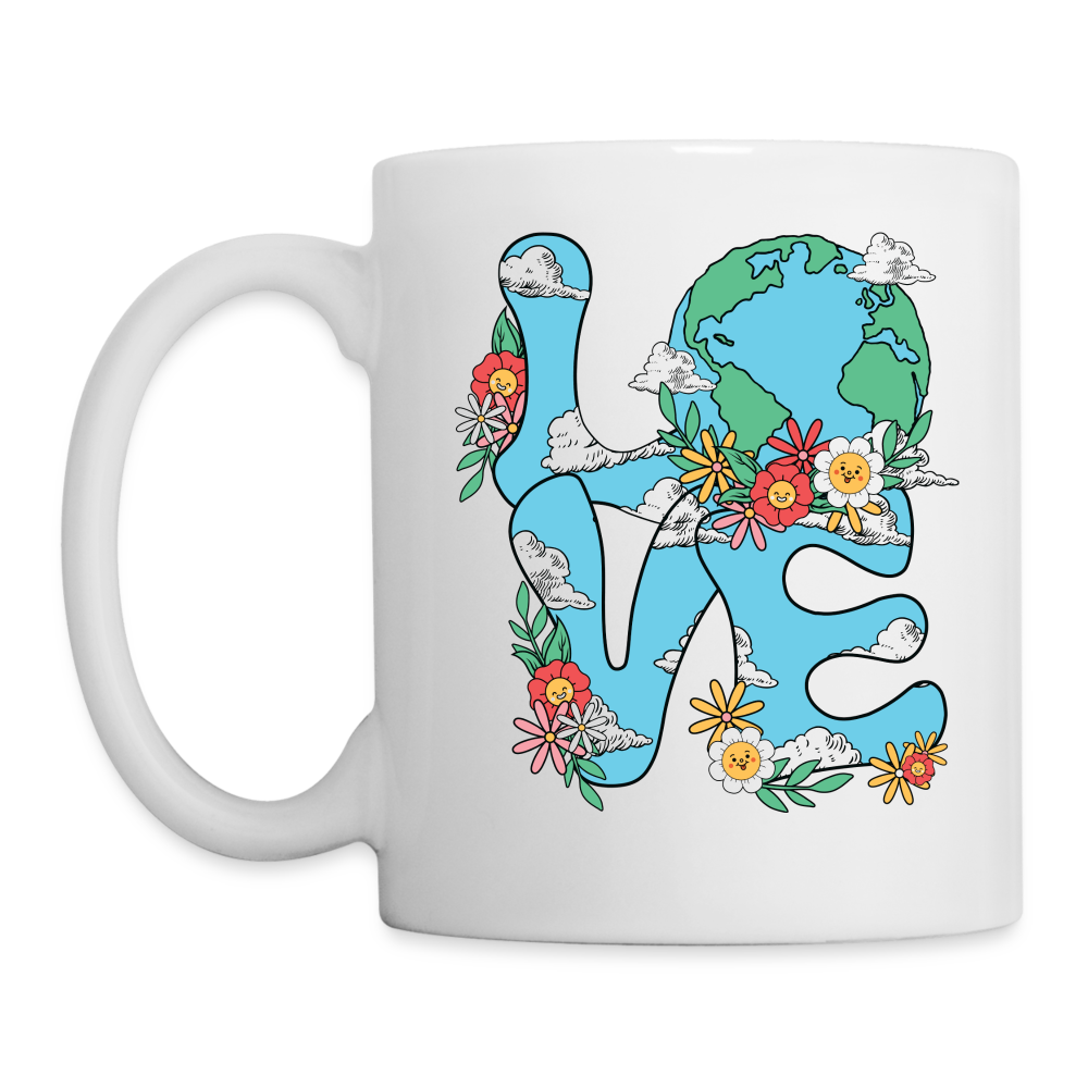 Planet's Natural Beauty Coffee Mug (Earth Day) - white