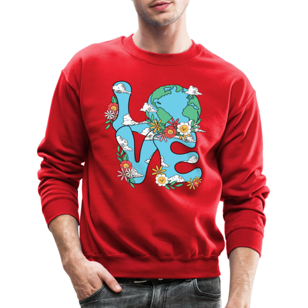 Planet's Natural Beauty Sweatshirt (Earth Day) - red