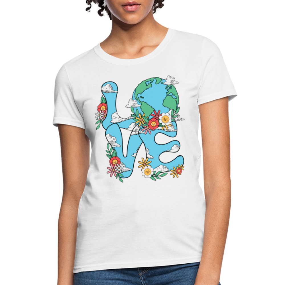 Planet's Natural Beauty Women's T-Shirt (Earth Day) - white