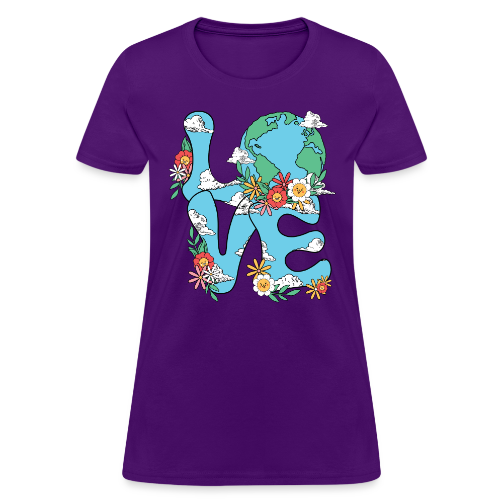 Planet's Natural Beauty Women's T-Shirt (Earth Day) - purple