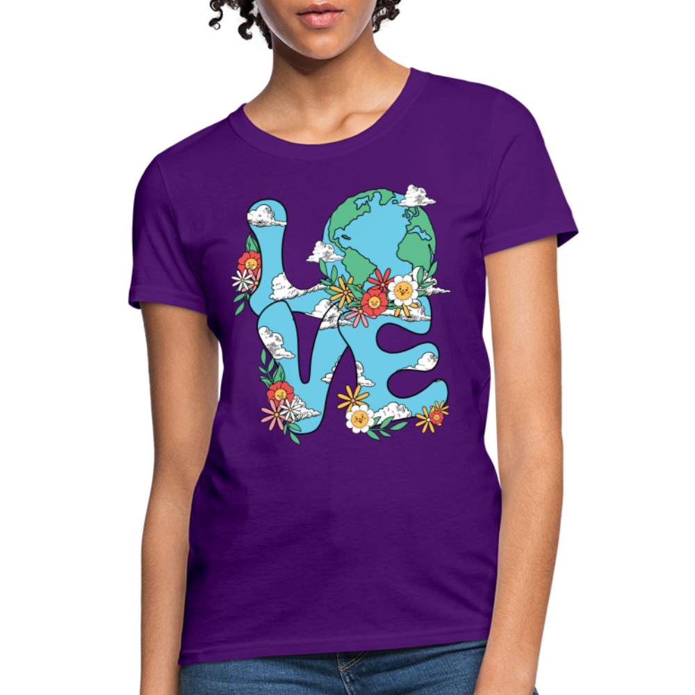 Planet's Natural Beauty Women's T-Shirt (Earth Day) - purple