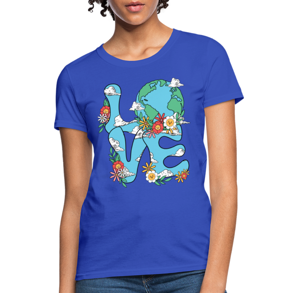Planet's Natural Beauty Women's T-Shirt (Earth Day) - royal blue