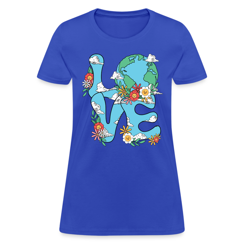 Planet's Natural Beauty Women's T-Shirt (Earth Day) - royal blue