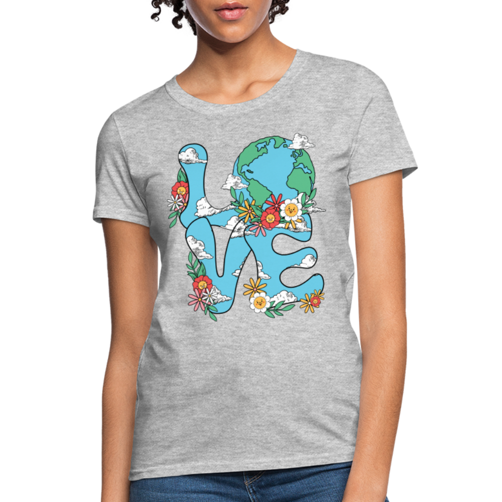 Planet's Natural Beauty Women's T-Shirt (Earth Day) - heather gray