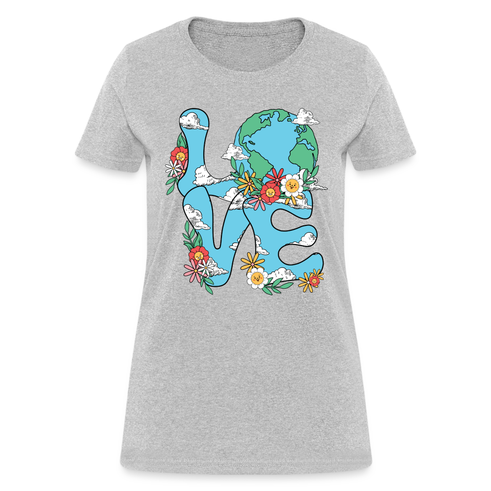 Planet's Natural Beauty Women's T-Shirt (Earth Day) - heather gray