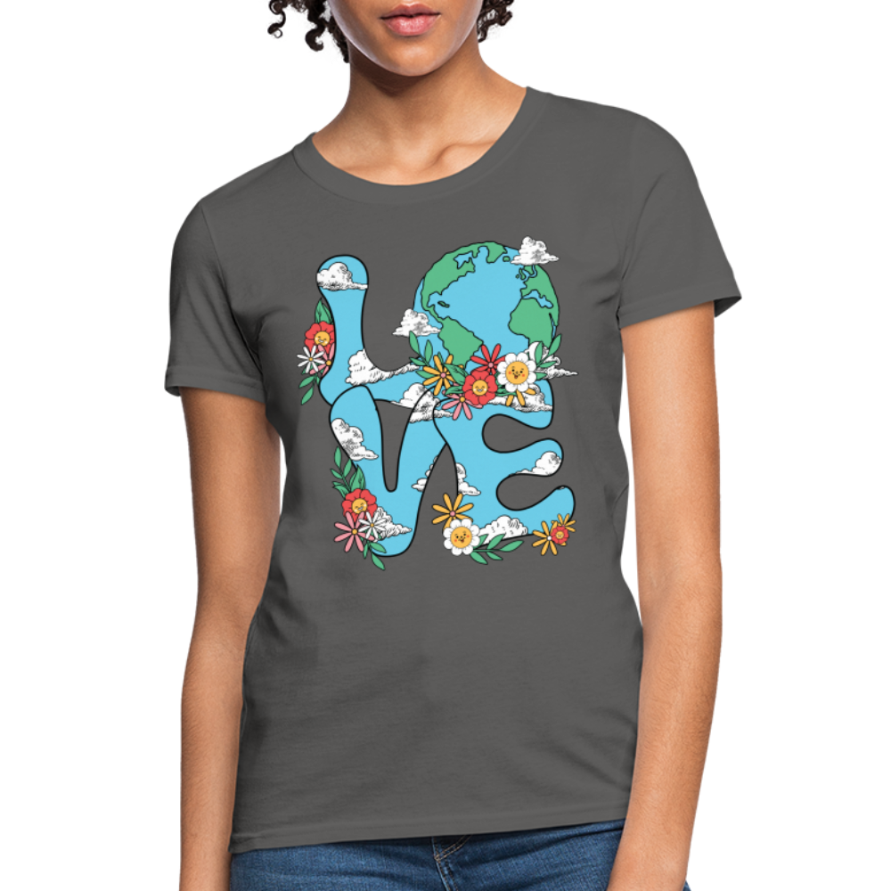 Planet's Natural Beauty Women's T-Shirt (Earth Day) - charcoal