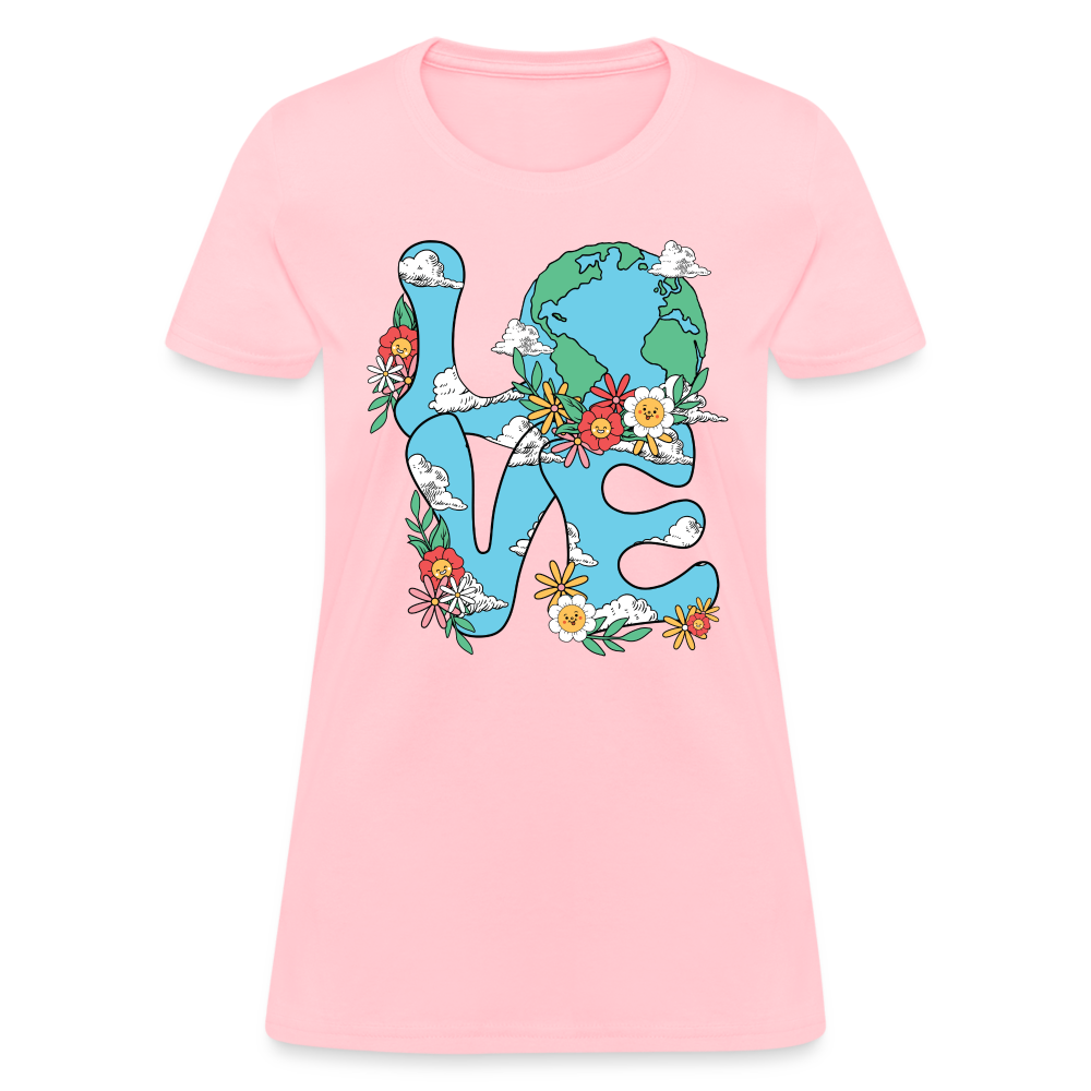 Planet's Natural Beauty Women's T-Shirt (Earth Day) - pink