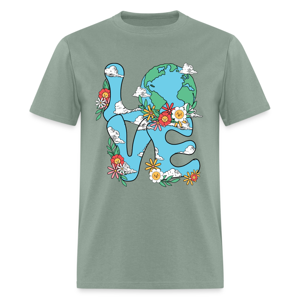 Planet's Natural Beauty T-Shirt (Earth Day) - sage