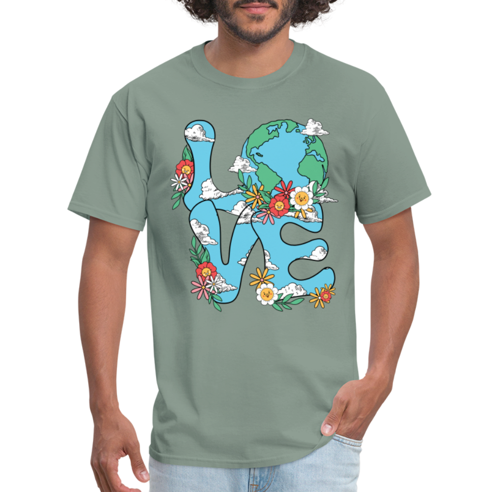 Planet's Natural Beauty T-Shirt (Earth Day) - sage