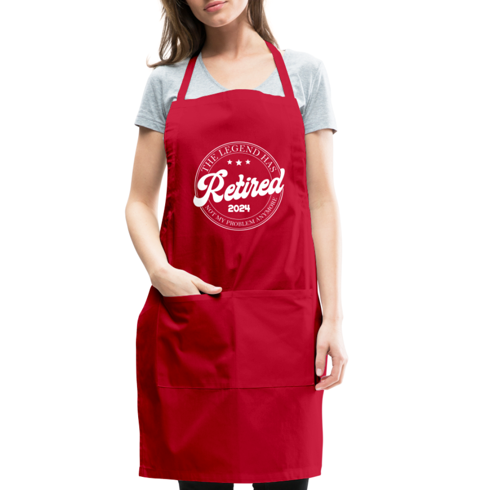 The Legend Has Retired Adjustable Apron (2024) - red