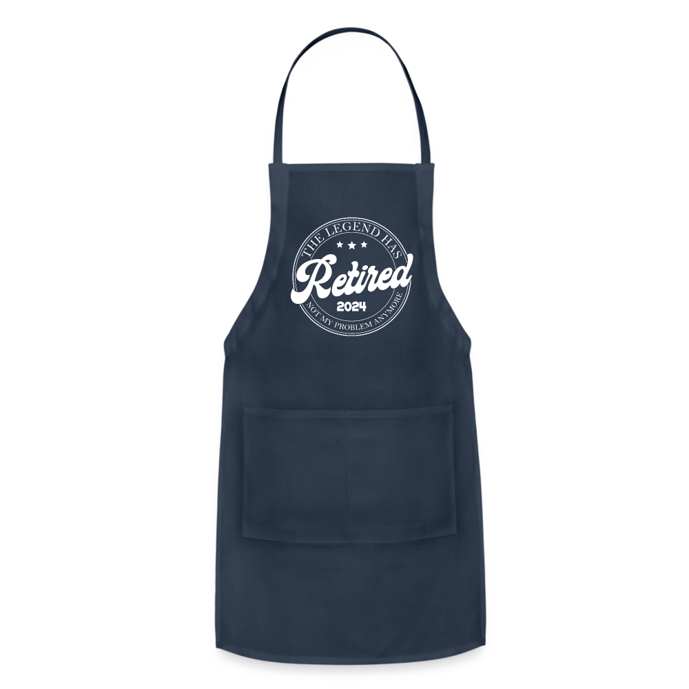The Legend Has Retired Adjustable Apron (2024) - navy