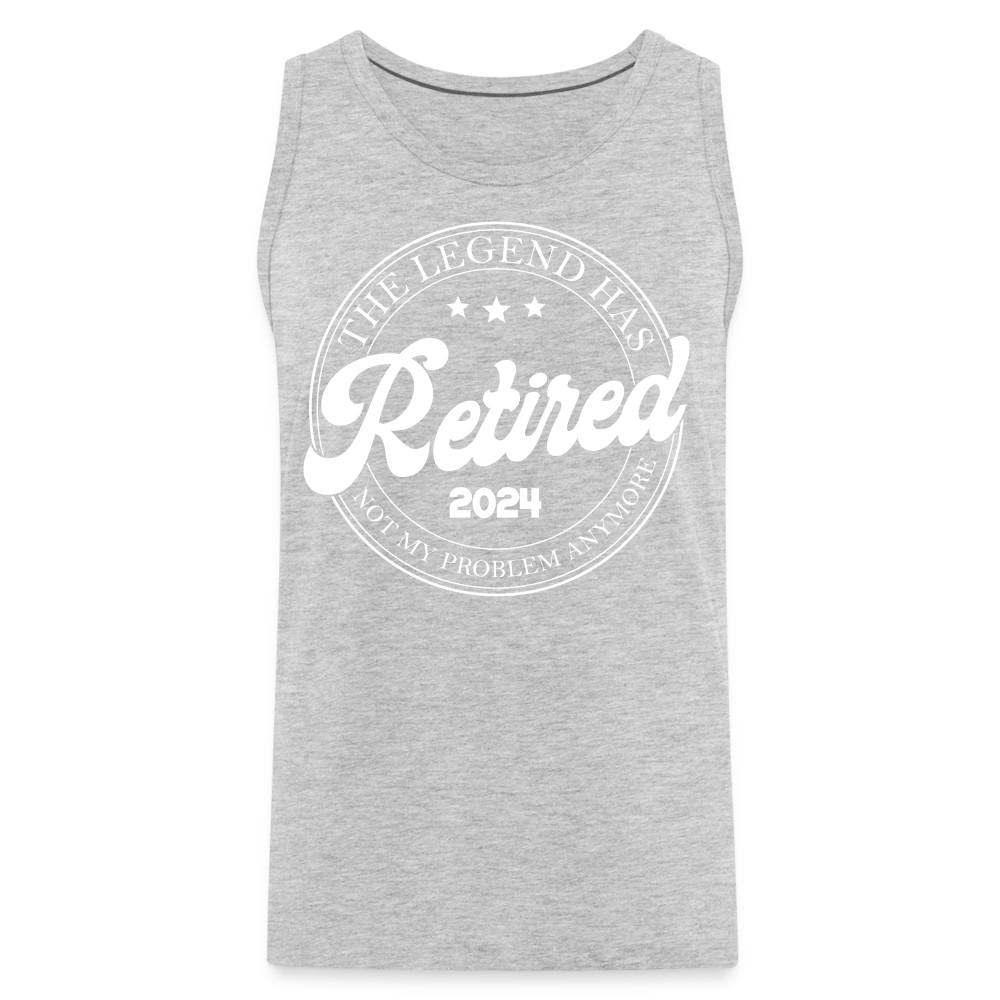 The Legend Has Retired Men’s Premium Tank Top (2024) - heather gray