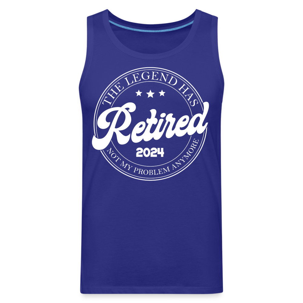The Legend Has Retired Men’s Premium Tank Top (2024) - royal blue