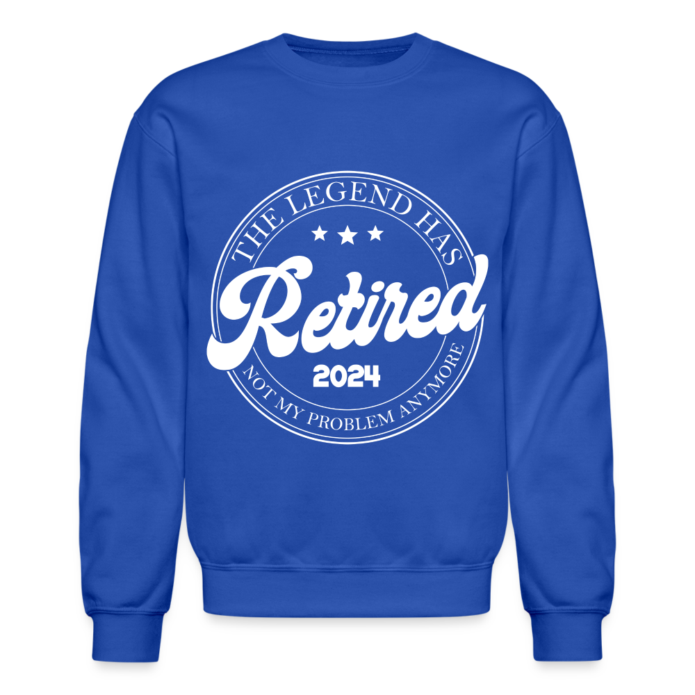 The Legend Has Retired Sweatshirt (2024) - royal blue