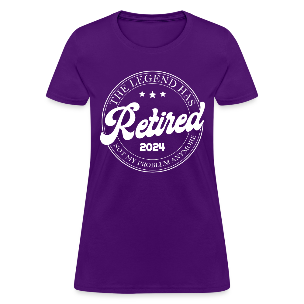The Legend Has Retired Women's T-Shirt (2024) - purple