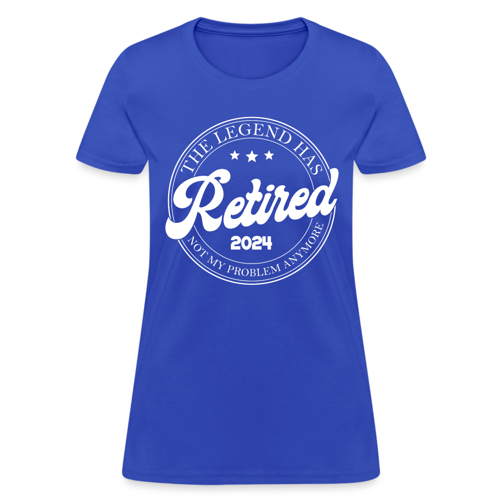 The Legend Has Retired Women's T-Shirt (2024) - royal blue